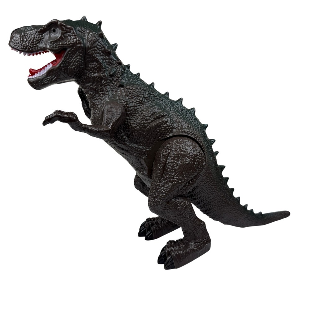 Tyrannosaurus Rex T-Rex Large Dinosaur Action Figure Toy Green Plastic Roaring